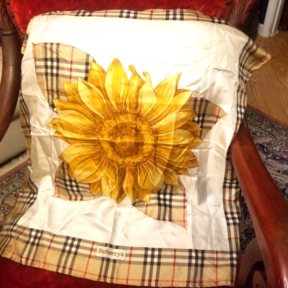 Womens Burberry silk scarf